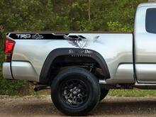 Par de pegatinas de vinilo personalizadas TRD Casper Side para Tacoma 13-20
 2