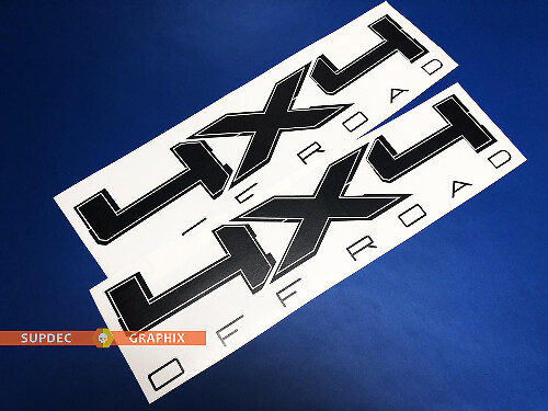 Par de pegatinas de vinilo laterales para cama todoterreno de 16