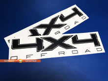 Par de pegatinas de vinilo laterales para cama todoterreno de 16