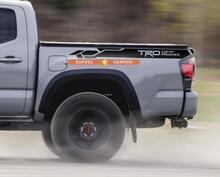 Par de pegatinas de vinilo TRD Off Road con franja lateral de cama para Tacoma 2013 - 2020
 2