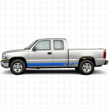 Vinilos de Rayas a Cuadros para Puertas y Paneles Laterales para Chevrolet Silverado 1500 GMT800 1999-2007_5