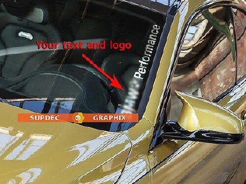 Adhesivo de vinilo para parabrisas estilo M Performance personalizado para BMW