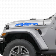 Calcomanía de vinilo para capó Smoky Mountains para Jeep Wrangler_2