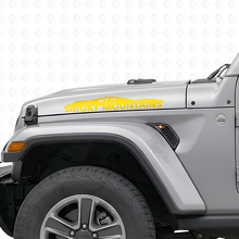 Calcomanía de vinilo para capó Smoky Mountains para Jeep Wrangler_5