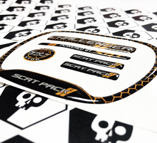 Kit de pegatinas interiores abombadas estilo panal Scat Pack para Dodge Challenger 2015+_2