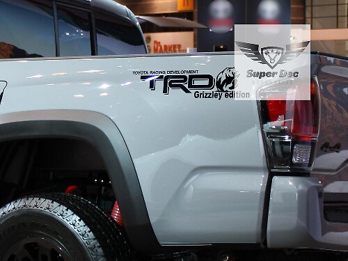 Calcomanía de vinilo para el lateral de la cama edición TRD Grizzley para Toyota Tundra