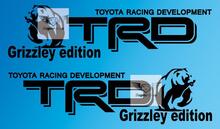 TRD Grizzley Edition personalizado Toyota Racing Development off road Tacoma Tundra FJ Cruiser pegatina calcomanía cualquier color
 2