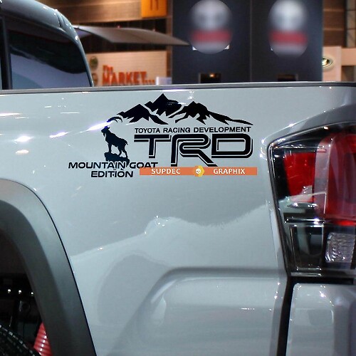 Adhesivo de vinilo TRD Goat Edition para la caja de la cama para Toyota Tundra