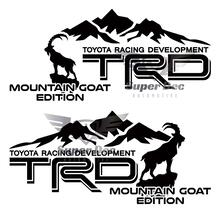 Par de calcomanías de vinilo laterales TRD Mountains Goat Edition para Toyota 4Runner Tundra Tacoma FJ Cruiser 2
 2
