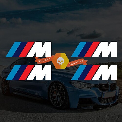 Juego de calcomanías de vinilo para pinzas de freno estilo M para coches BMW