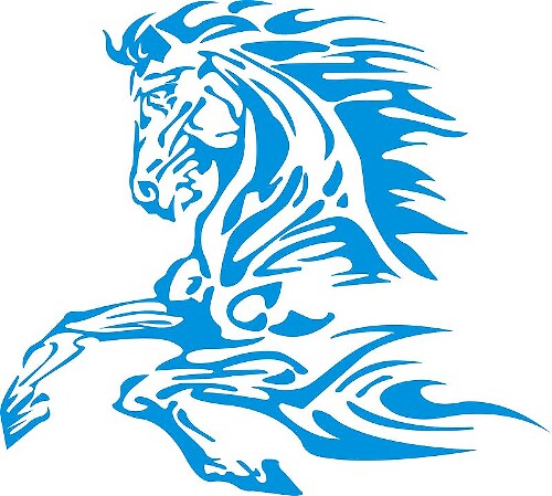 Etiqueta engomada de la etiqueta del logotipo de Mustang #3