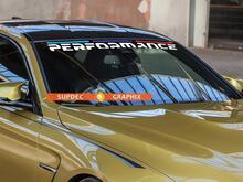 BMW M Performance nueva pegatina de vinilo con pancarta para parabrisas
 2