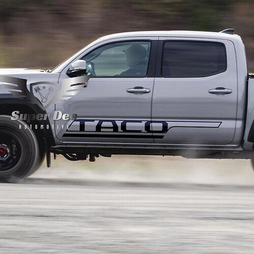 Adhesivo Vinilo Lateral Estilo Streamline TACO para Toyota Tacoma