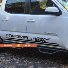 TRD montañas y JDM sol naciente 4x4 cama rayas vinilo pegatinas calcomanía Kit para Toyota Tacoma TRD
 2