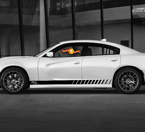 Dodge Charger Standard Stripe Rocker Panel Side Band Calcomanía Calcomanía para gráficos Hemi Daytona RT GT Mopar
