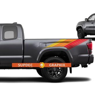 Toyota Tacoma Lines Vintage Retro Stripes Decal Sticker Graphic Side Bed Stripe Body Kit para Tacoma 3d Gen
 1