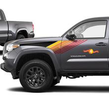 Toyota Tacoma Lines Vintage Retro Stripes Decal Sticker Graphic Side Bed Stripe Body Kit para Tacoma 3d Gen
 2