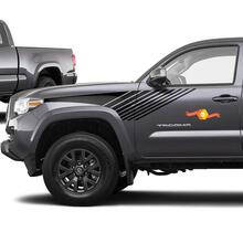 Tacoma Lines Stripes Retro Decal Sticker gráfico cama lateral Stripe Body Kit para Toyota Tacoma 2016-2020 2
 2
