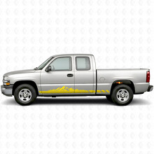 Vinilos en forma de montaña para puerta y panel inferior para Chevrolet Silverado 1500 GMT800 1999-2007_3