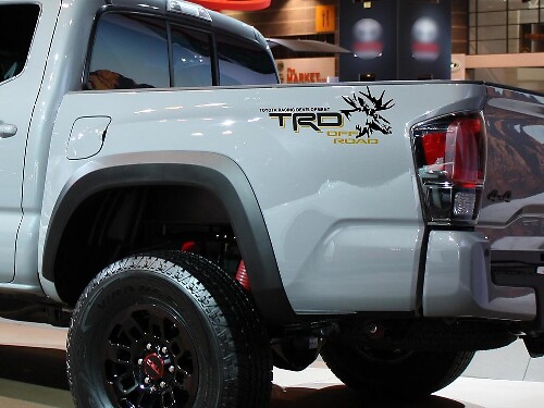 Par Moose Deer TRD Off Road Toyota Racing Development bed side Truck calcomanías pegatinas para Toyota 4Runner Tundra Tacoma FJ Cruiser
