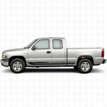 Tiras de vinilo personalizadas para marco de puerta y panel de faldón para Chevrolet Silverado 1500 GMT800 1999-2007_2