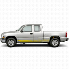 Tiras de vinilo personalizadas para marco de puerta y panel de faldón para Chevrolet Silverado 1500 GMT800 1999-2007_3