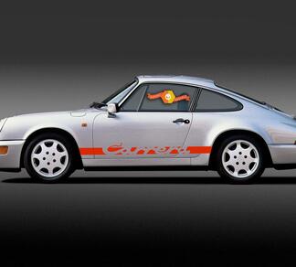 Calcomanía lateral de rayas Porsche 911 Carrera Pegatina
