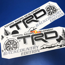 Toyota Racing Development TRD Backcountry edition 4X4 bed side Mountains Compass tree Calcomanías gráficas pegatinas para Tacoma 2016 - 2020
 2