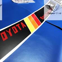 Calcomanía adhesiva de vinilo estilo vintage TRD para parabrisas de Toyota Tundra_2
