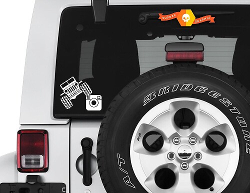 Vinilo personalizado para ventana trasera con nombre de usuario de Instagram para Jeep Wrangler