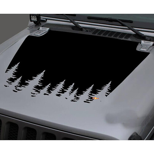 Adhesivo de vinilo para capó Forest para Jeep Gladiator y Wrangler