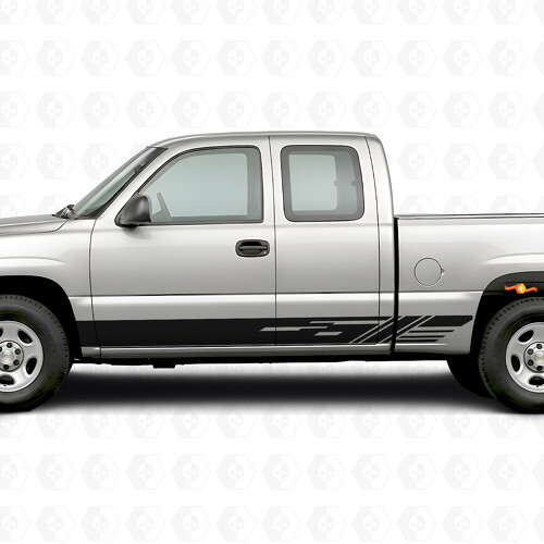 Tiras de vinilo diagonales para puerta y panel de faldón para Chevrolet Silverado 1500 GMT800 1999-2007