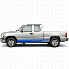 Tiras de vinilo diagonales para puerta y panel de faldón para Chevrolet Silverado 1500 GMT800 1999-2007_5