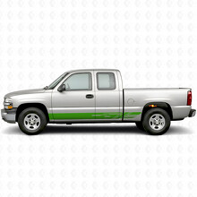 Tiras de vinilo diagonales para puerta y panel de faldón para Chevrolet Silverado 1500 GMT800 1999-2007_6