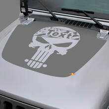Calcomanía de vinilo personalizada de calavera con bandera de EE. UU. para capó de Jeep Wrangler y Gladiator_3