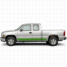 Franjas adhesivas vinílicas con contorno topográfico para puertas y paneles laterales para Chevrolet Silverado 1500 GMT800 1999-2007_6