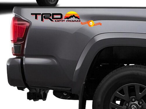 Calcomanía lateral de vinilo estilo vintage TRD Off Road para Toyota Tacoma Tundra 4Runner