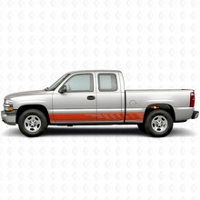 Líneas de vinilo escalonadas para puertas y paneles de estribos para Chevrolet Silverado 1500 GMT800 1999-2007_4