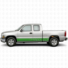Líneas de vinilo escalonadas para puertas y paneles de estribos para Chevrolet Silverado 1500 GMT800 1999-2007_6