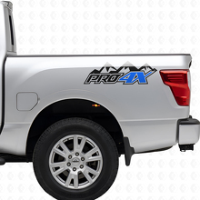 Kit de adhesivos de vinilo para los laterales de la cama PRO-4X Mountain para Nissan Titan 2016+_2