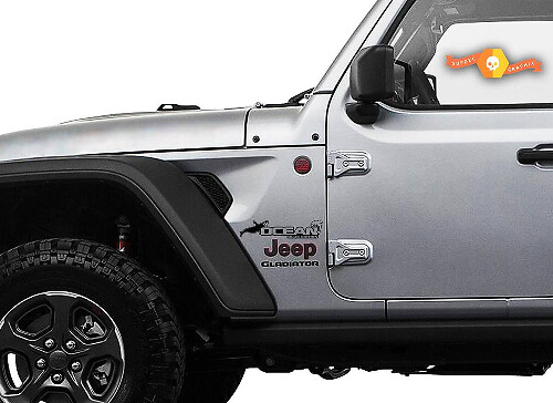 Jeep Edición Azul Océano Insignia Ballena Delfín Calcomanías Pegatinas de la cama

