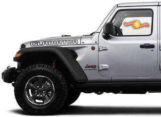 2 calcomanías de gráficos de vinilo tipo esquema para Jeep Hood Gladiator 2020 JT
