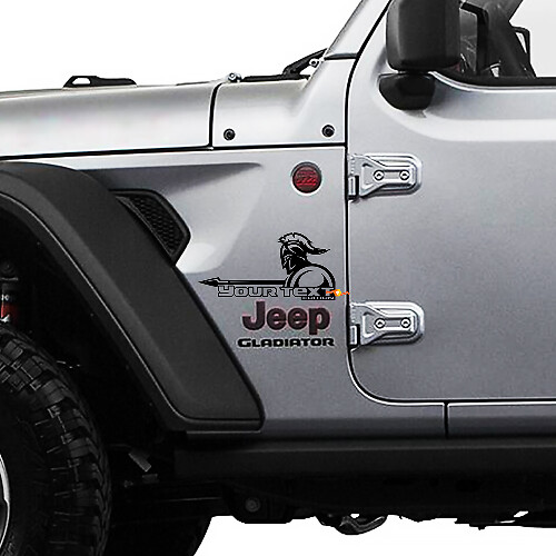 Jeep Wrangler Gladiator Fender lanza espada Wrangler JL JLU JT vinilo pegatina kit de calcomanías
