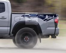 Pegatinas de vinilo TRD 4x4 PRO Sport Off Road Mountains River Side para Tacoma 2013 - 2020 o Tundra 2013 - 2020
 2