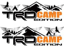 TRD 4x4 PRO Sport Off Road Camp Edition Montañas Bosque Lado Vinilo Pegatinas Calcomanía para Tacoma Tundra 4Runner
 2