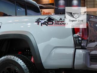 TRD 4x4 PRO Sport Off Road Camp Edition Mountains Forest Side Vinilo Pegatinas Calcomanía para Tacoma Tundra 4Runner #2
