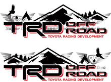 TRD 4x4 PRO Sport Off Road Camp Edition Mountains Forest Side Vinilo Pegatinas Calcomanía para Tacoma Tundra 4Runner #2
 2