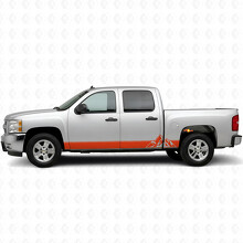 Vinilos en capas para puertas y paneles de estribo para Chevrolet Silverado 1500 GMT900 2007-2013_4