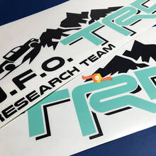 Peque de calcomanías de vinilo del equipo de investigación del equipo de investigación TRD para Toyota Tacoma 2 colores
 2