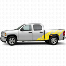 Franjas de vinilo dentadas para los laterales de la cama para Chevrolet Silverado 1500 GMT900 2007-2013_3